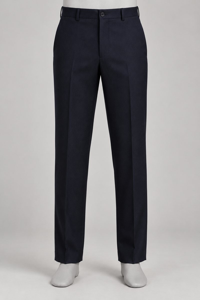 The Potomac Dark Navy Wool Trouser