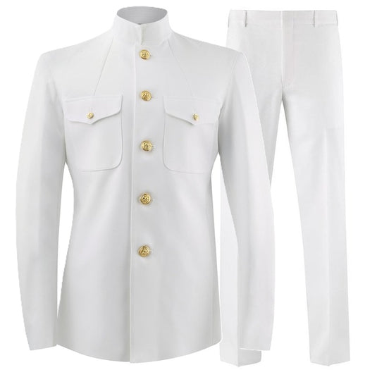 Navy Men's Service Dress White Uniform Set – Nate Woodard