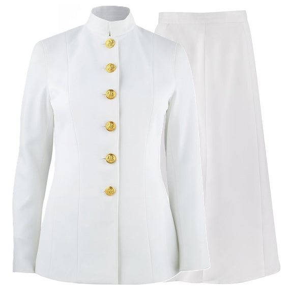 navy uniform dress white U.S. Service at Boston Costume Medium 12 Navy White Uniform Set with