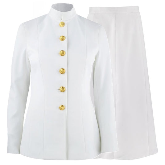 Image Coast Guard Women's Service Dress White Uniform Set w/Skirt