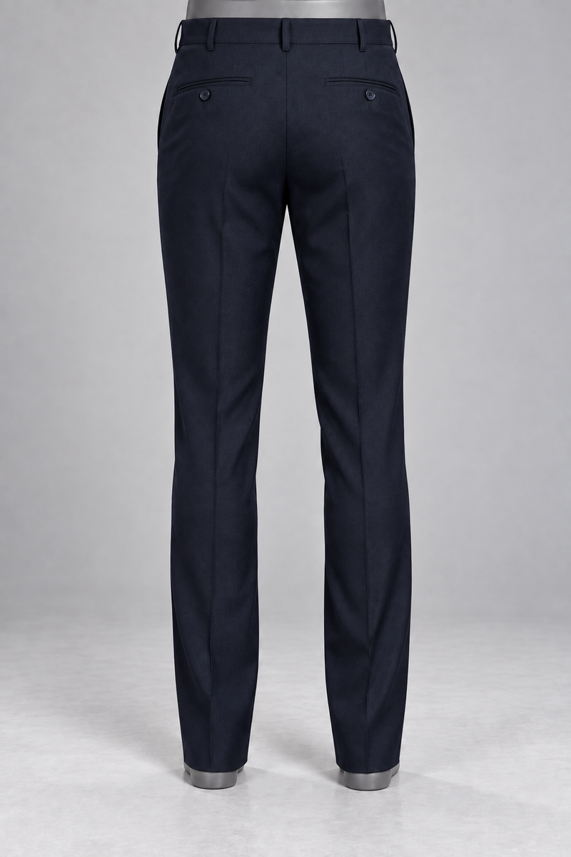 The Potomac Black Wool Trouser