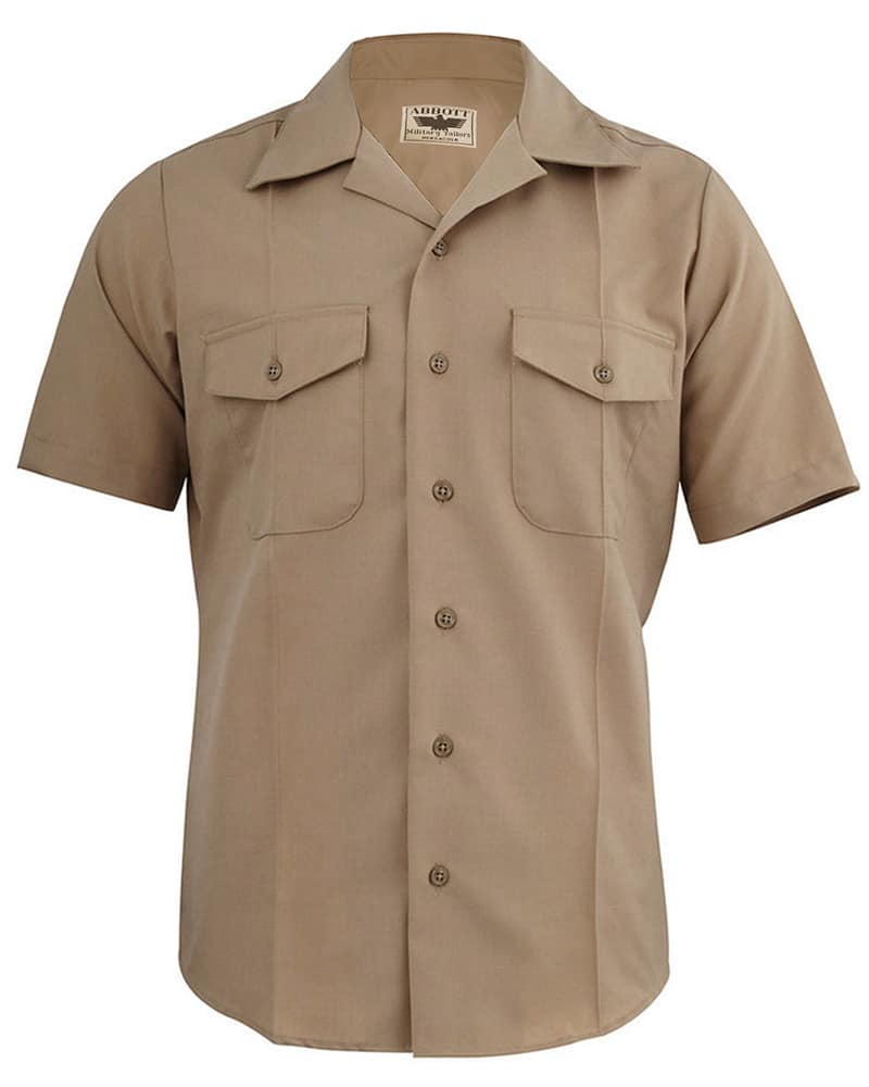 Navy Men's Service Khaki Uniform Shirt