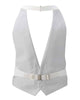 Vest – White Formal Pique w/Gold Buttons