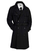 Double Breasted Overcoat Black