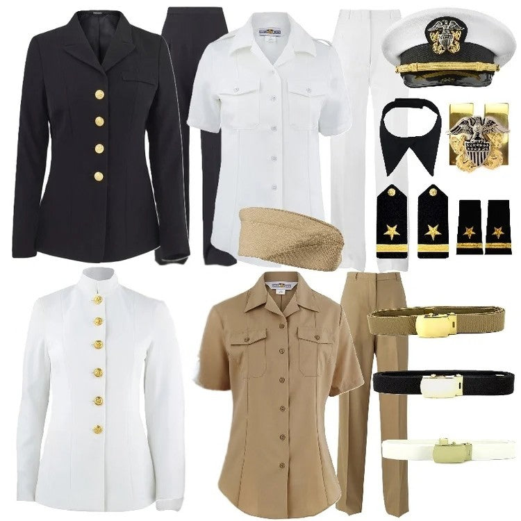 Navy Commissioning Uniform Package for New Female Ensigns