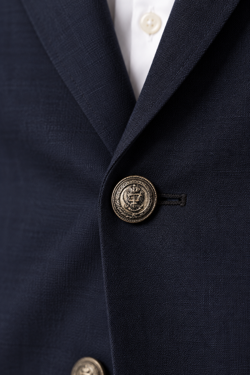 The Rockwell Navy Twill Blazer