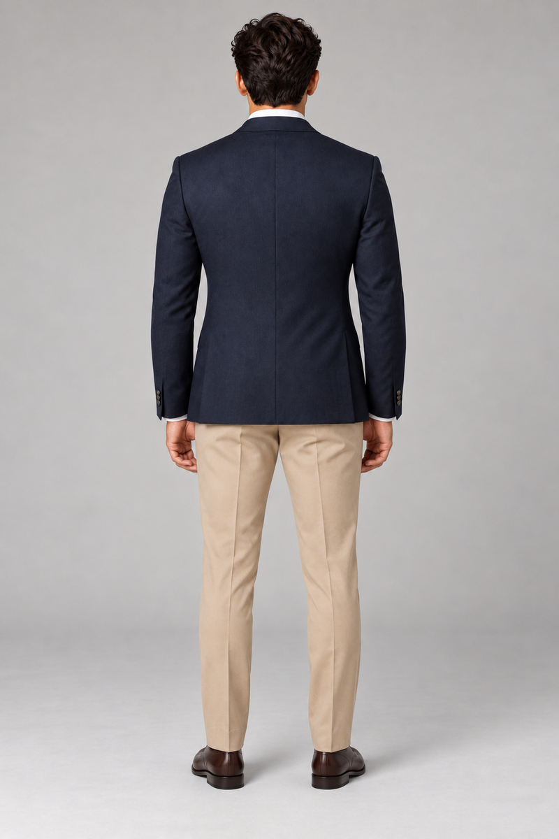 The Rockwell Navy Twill Blazer
