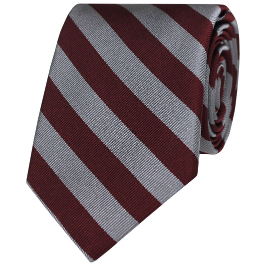 Plain Striped Silk Tie