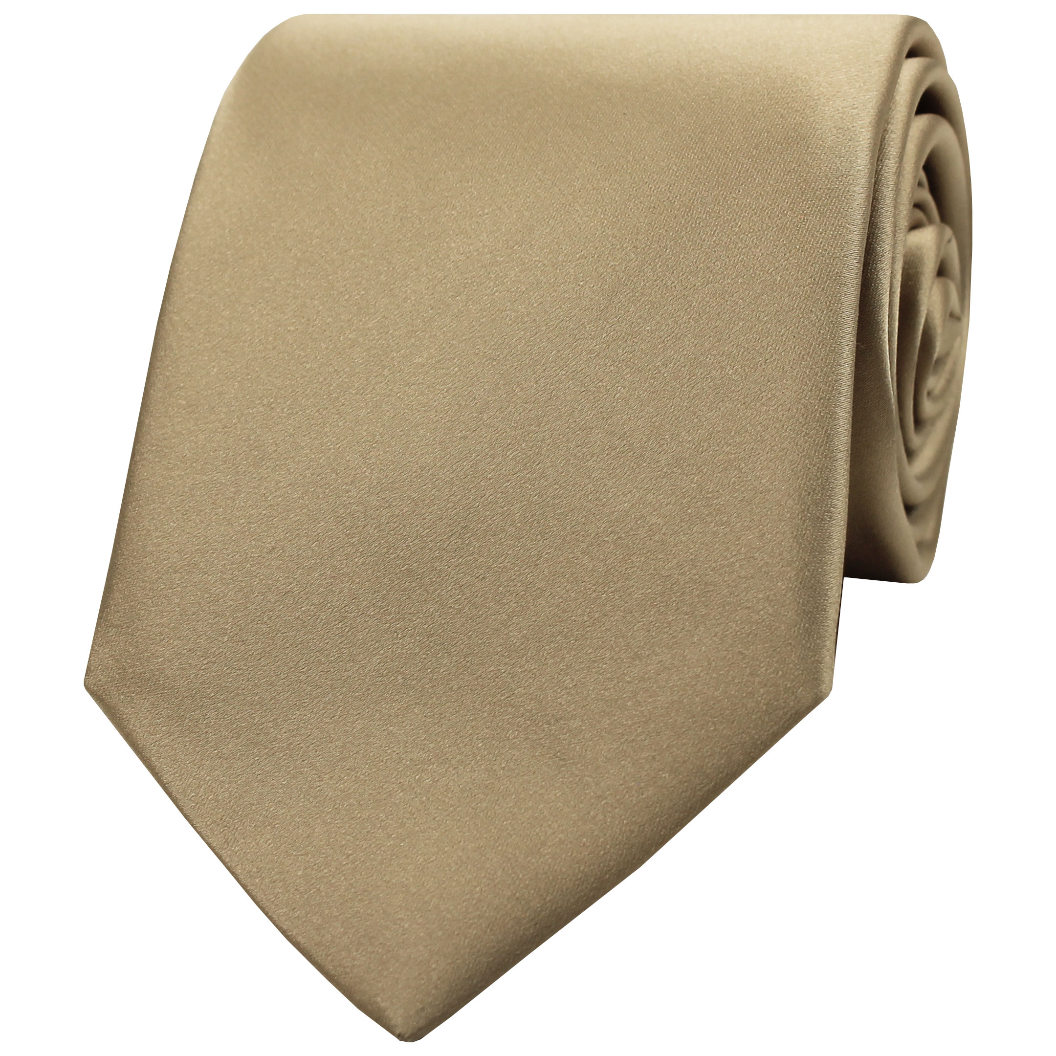 Plain Gold Silk Formalwear Tie