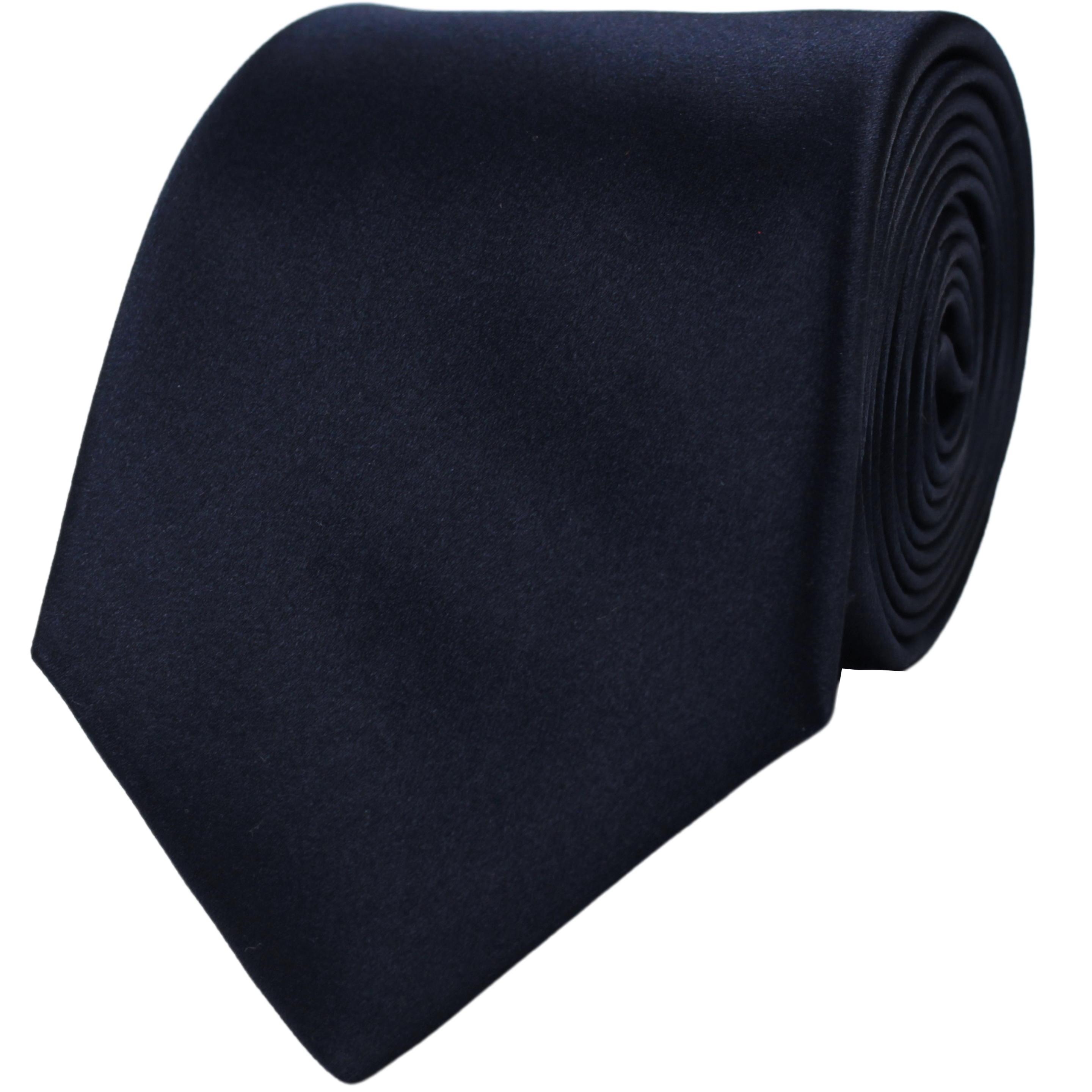 Plain Navy Blue Silk Formalwear Tie