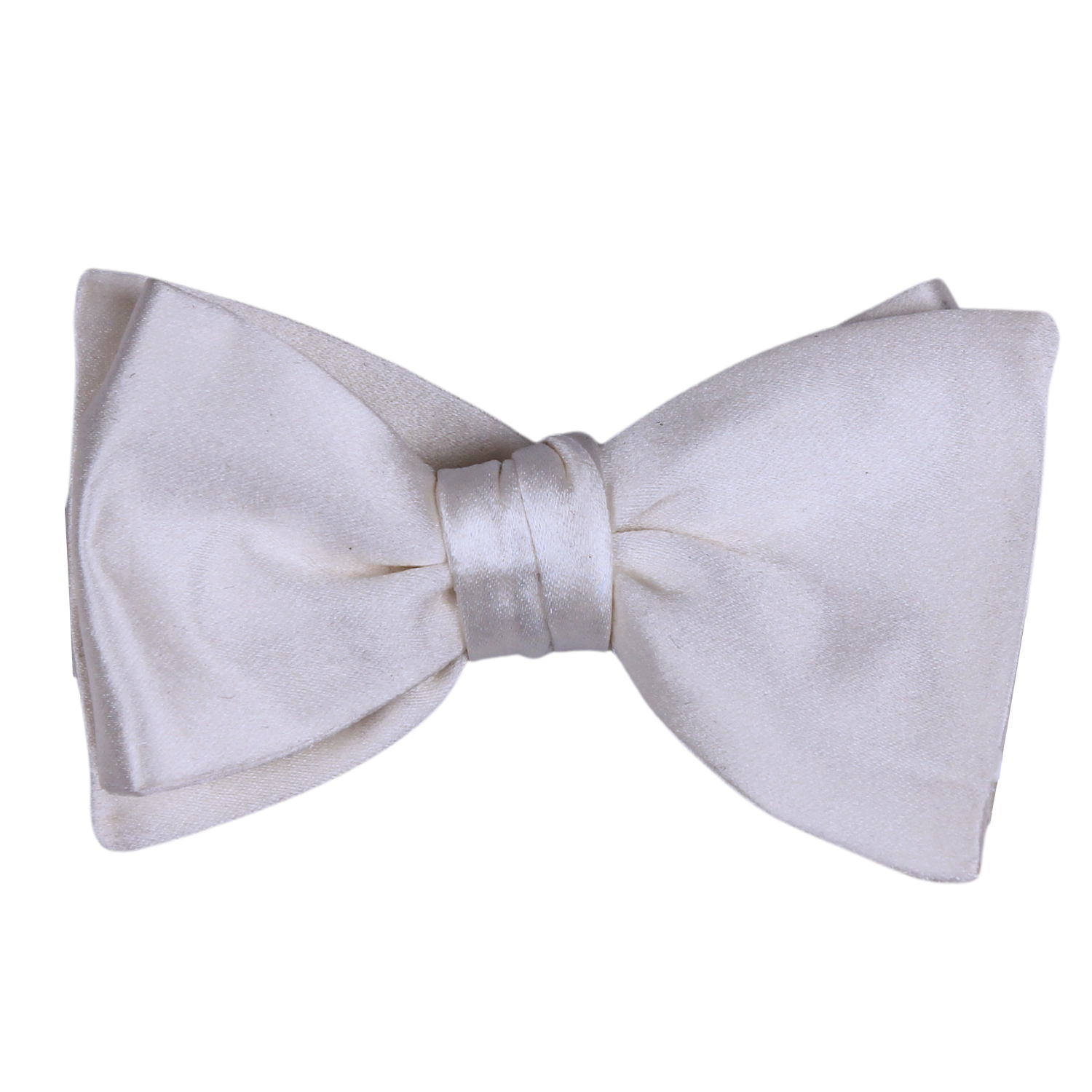 Plain White Silk Formalwear Bow Tie