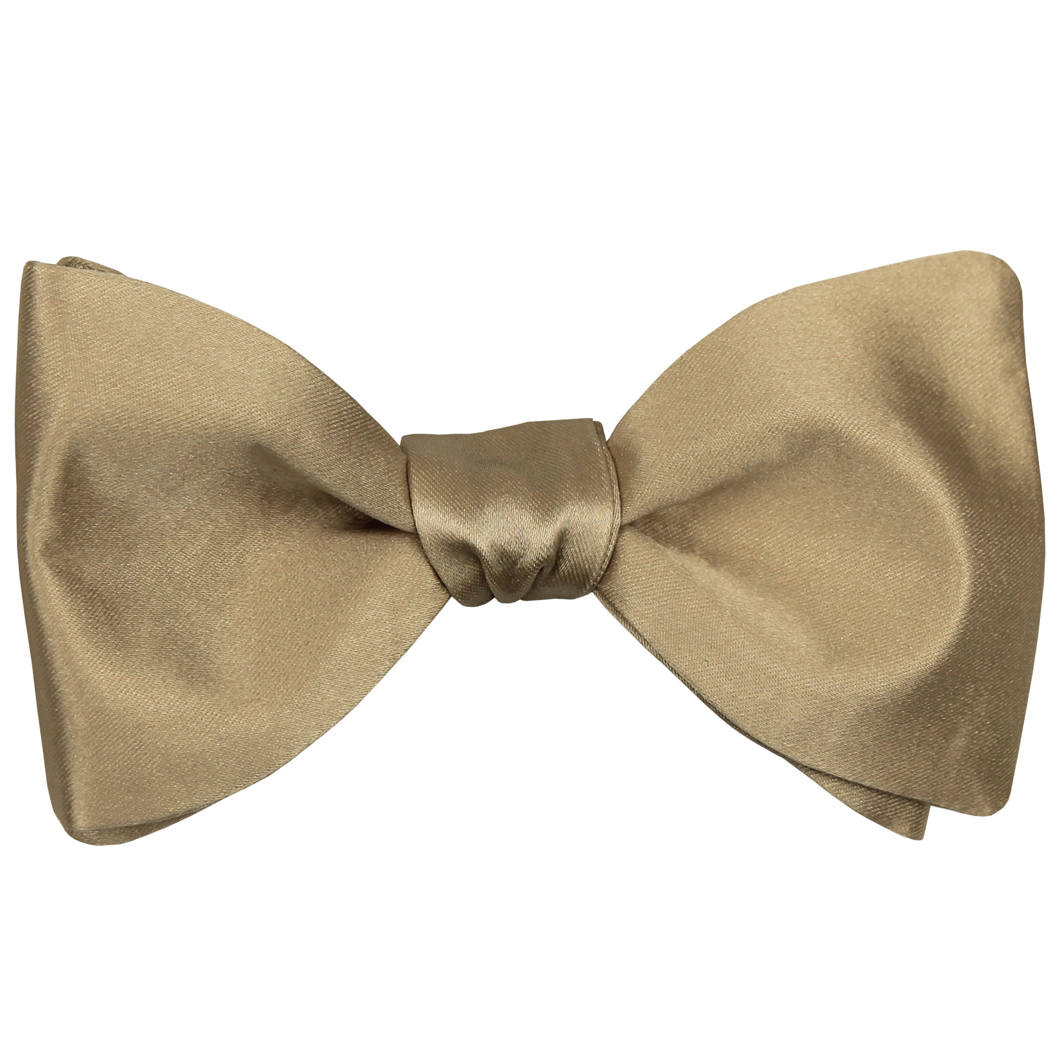 Plain Gold Silk Formalwear Bow Tie