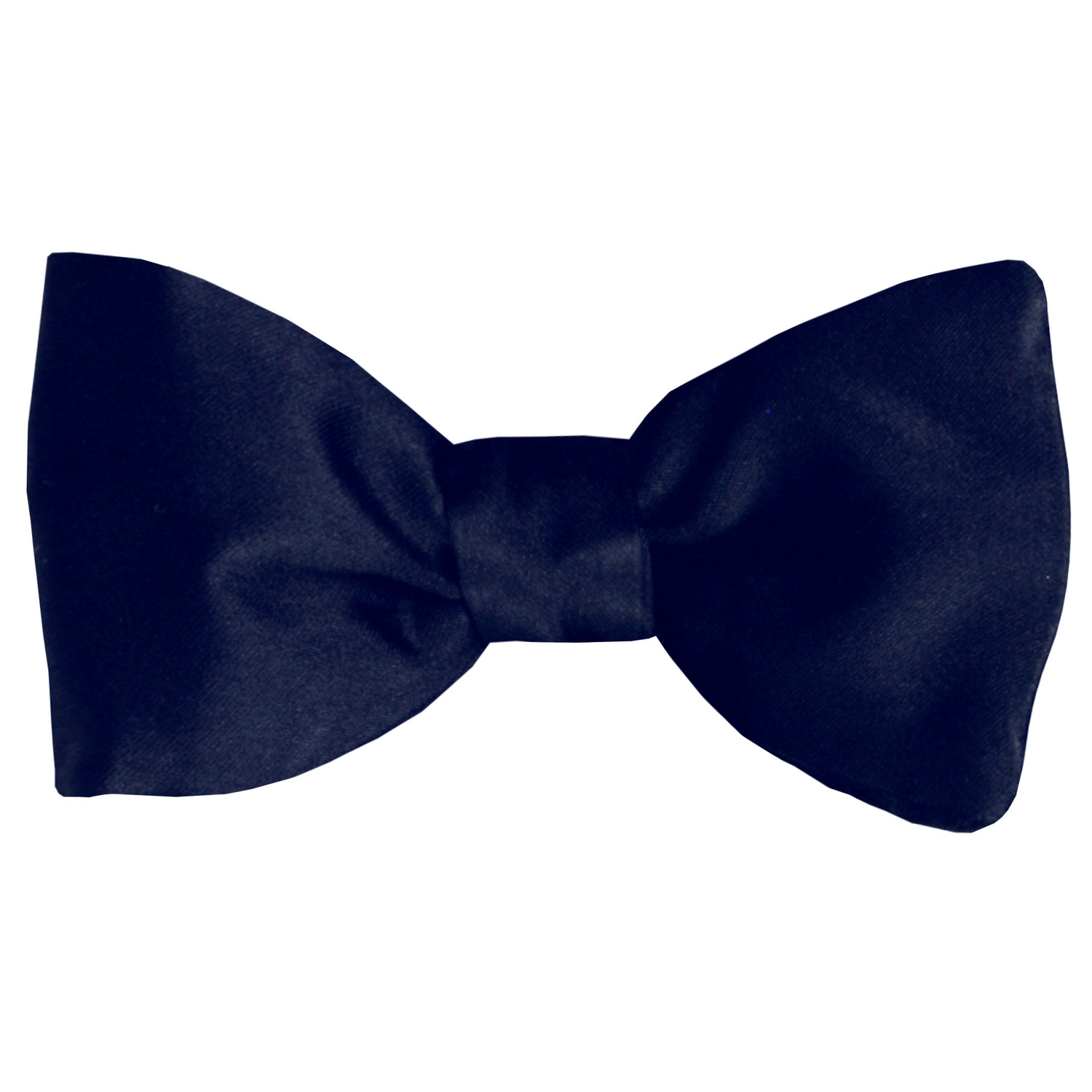 Plain Navy Blue Silk Formalwear Bow Tie