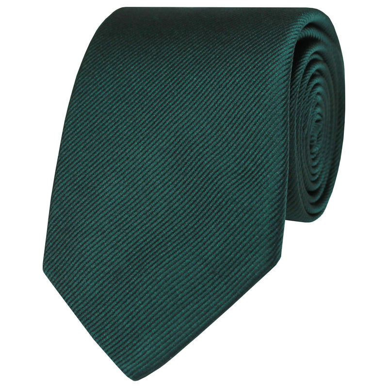 Woven Twill Solid Silk Tie