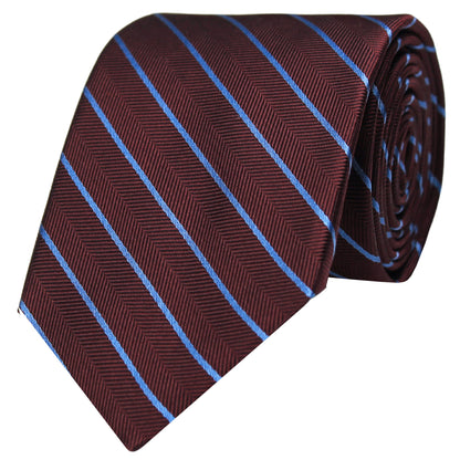 Herringbone Striped Silk Tie