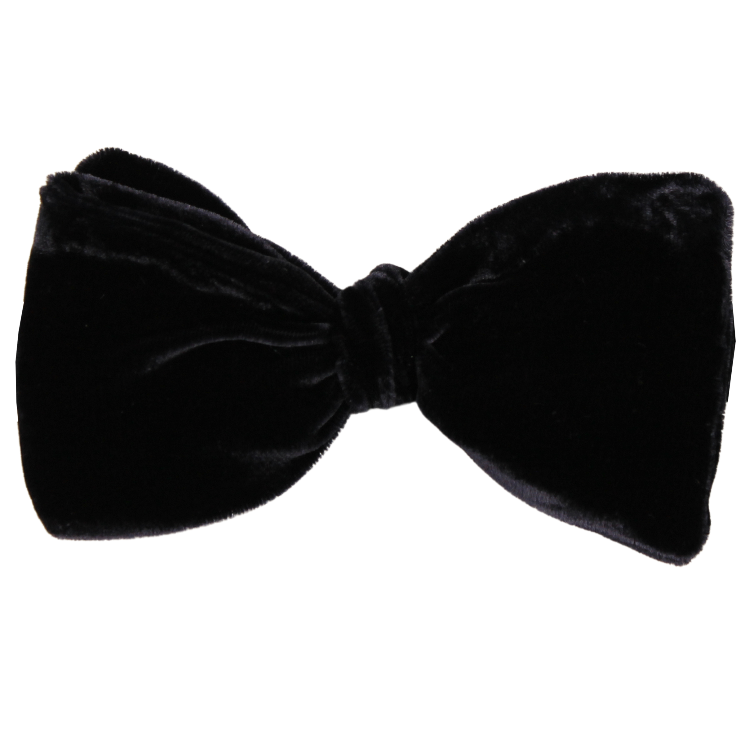 Black Velvet Formalwear Bow Tie