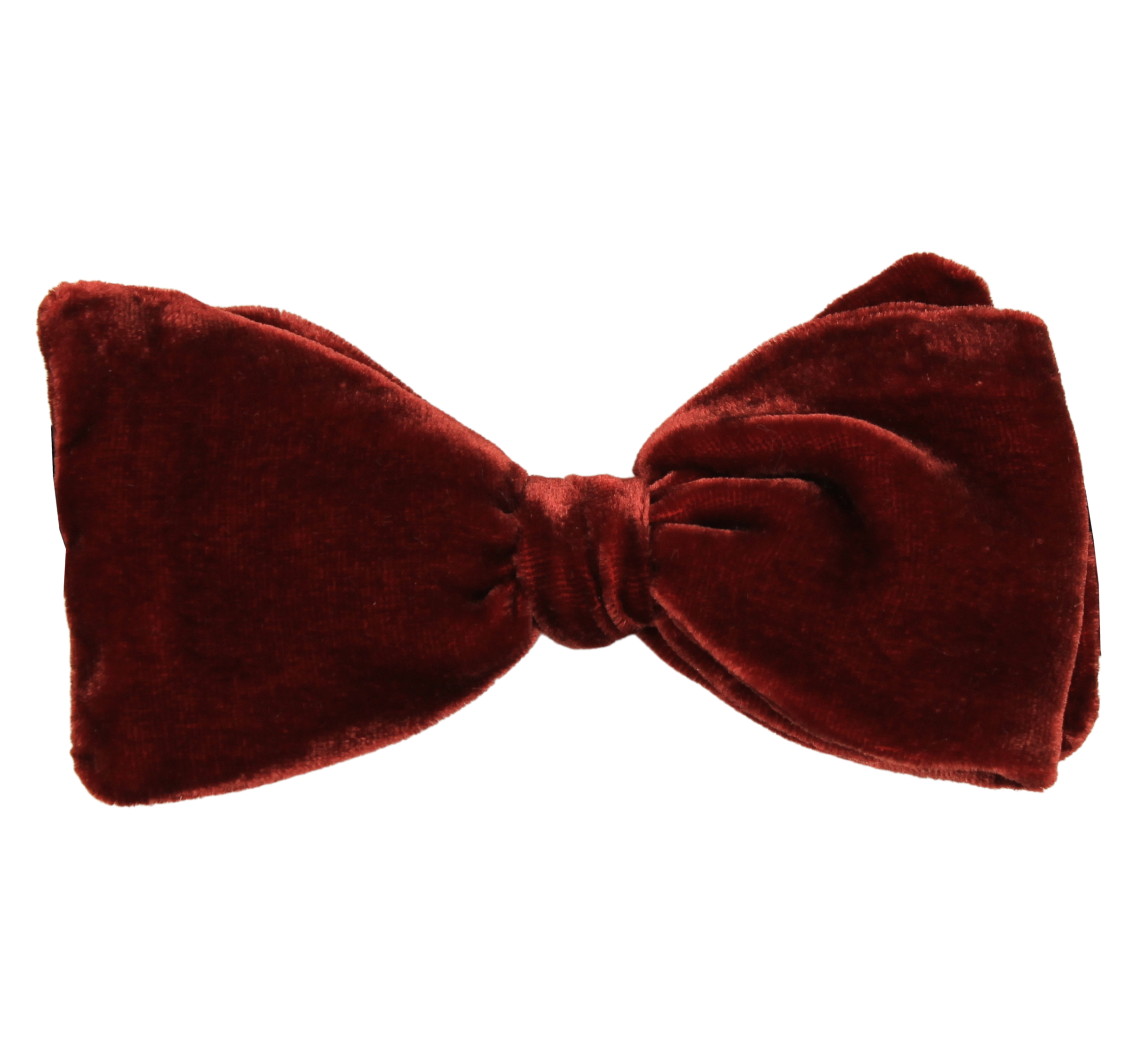 Burgundy Velvet Formalwear Bow Tie