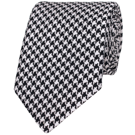 Houndstooth Silk Tie