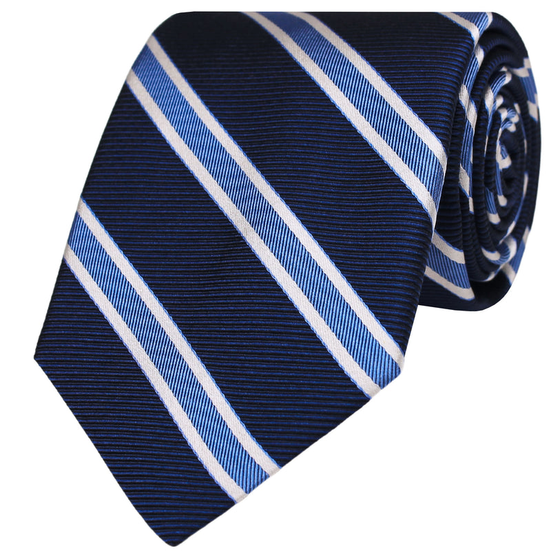 Broad Striped Silk Tie