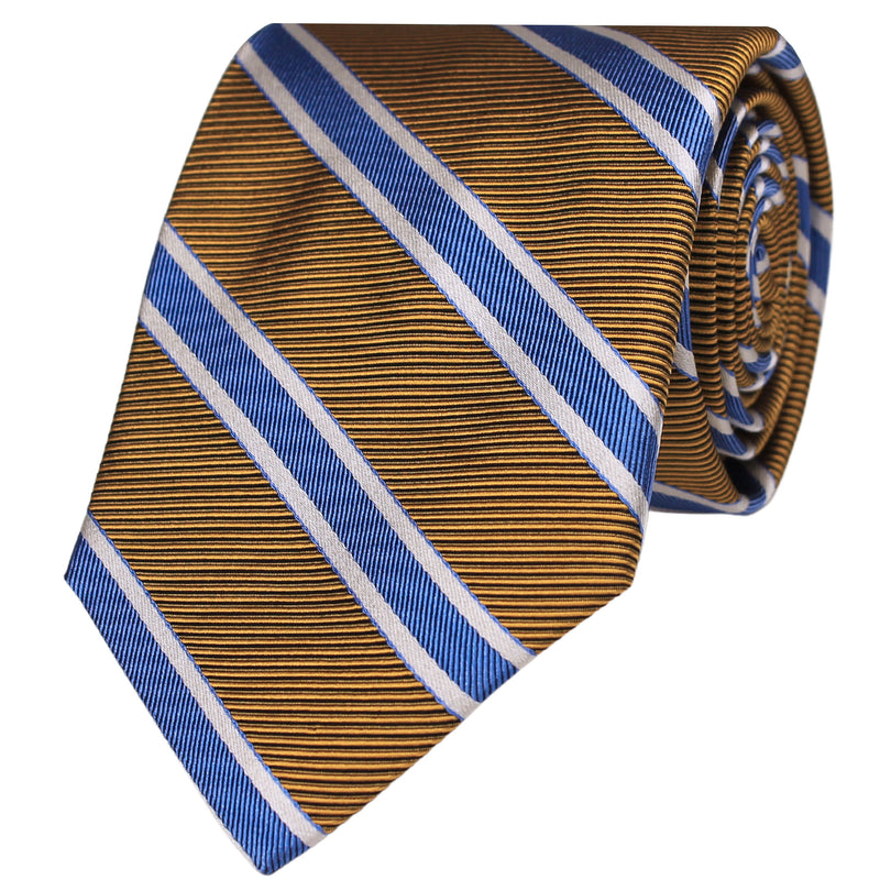 Broad Striped Silk Tie