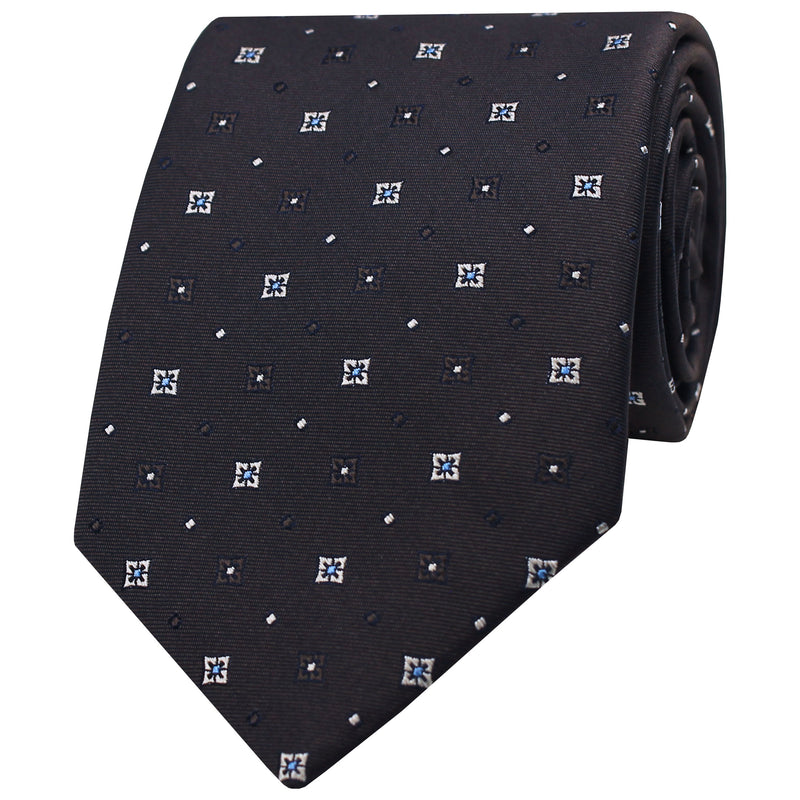 Plain Diamond Silk Tie